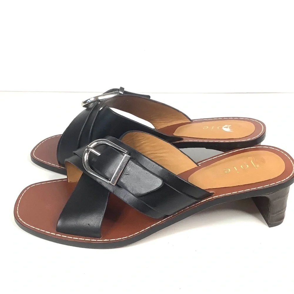 Joie | Landri Buckle Leather Mules